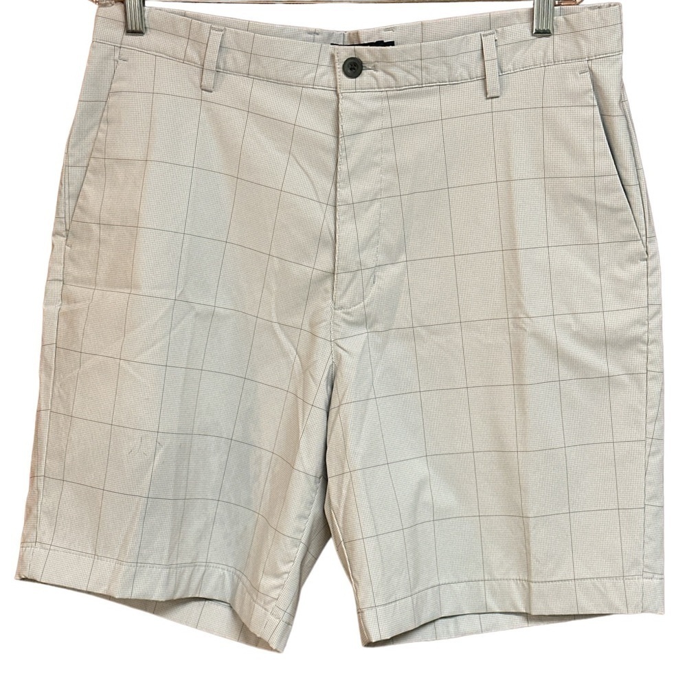 Chaos Golf Shorts Large Checkered White/Black Lightweight Size 36